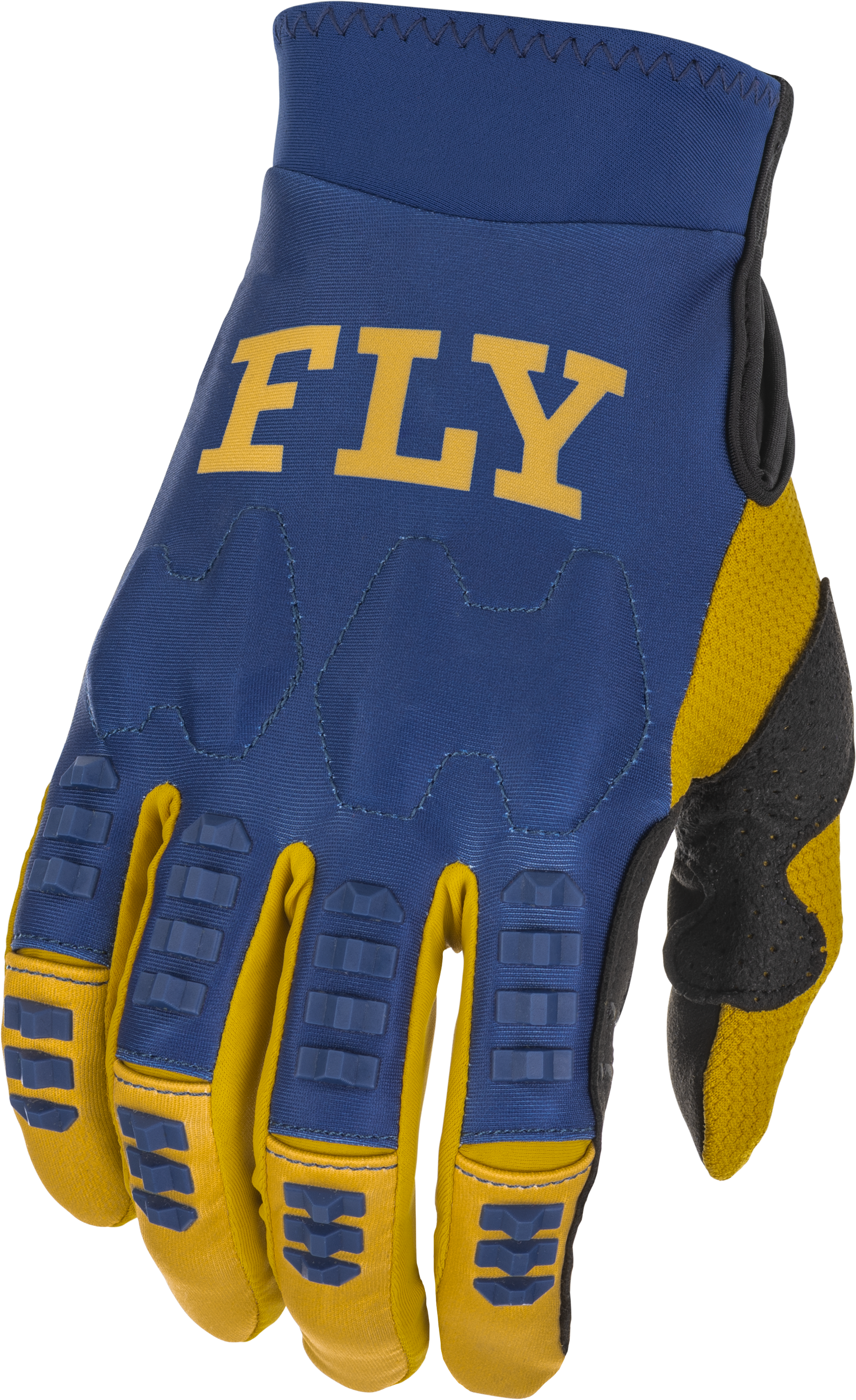 Main image of 2022 Fly Racing Evolution DST Gloves (Navy/White/Gold)