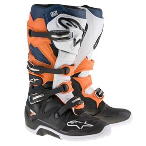 Main image of Alpinestars Tech 7 Boots (Black/Orange/White/Blue)