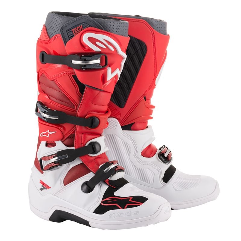 AOMC.mx: Alpinestars Tech 7 Boot (White/Red)