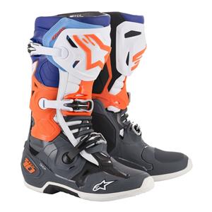 Main image of Alpinestars Tech 10 Boot (Gray/Orange/Flo Blue/White)