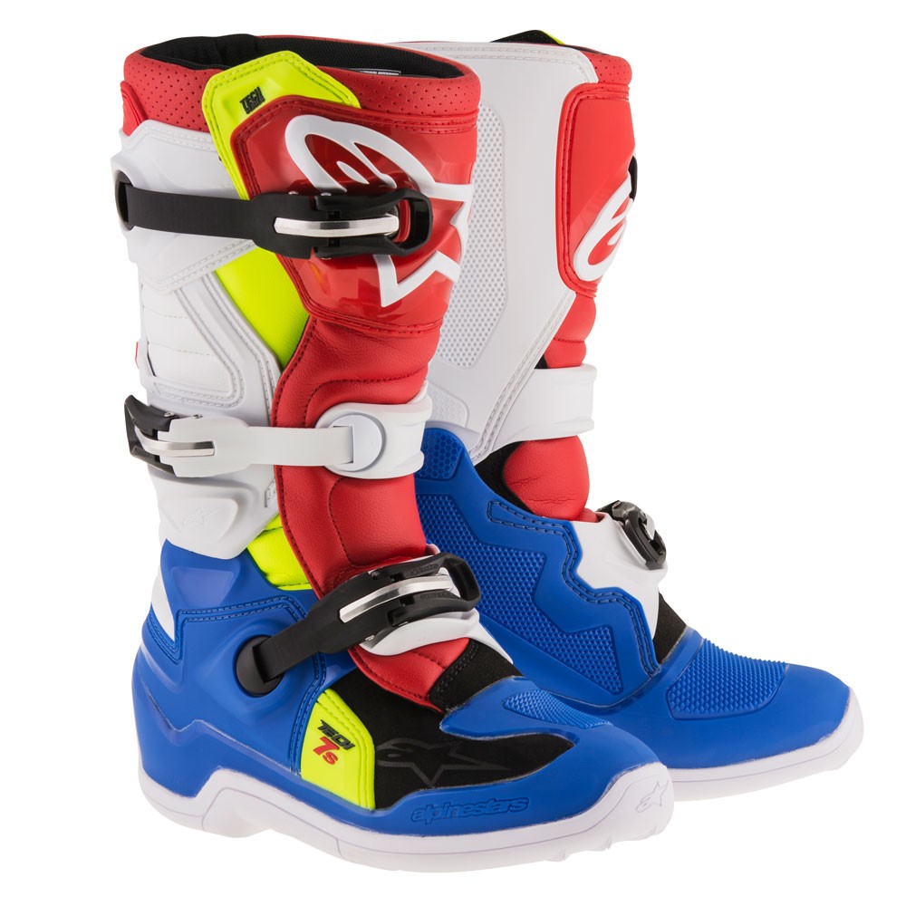 Main image of Alpinestars Tech 7S Youth Boots (Blue/Red/Yellow)