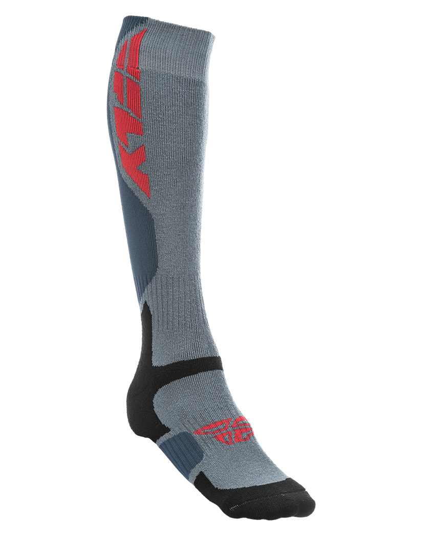 Fly MX Pro Thick Socks (Grey/Black) S/M: AOMC.mx