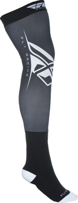 Main image of Fly Knee Brace Moto Sock (Black/White)