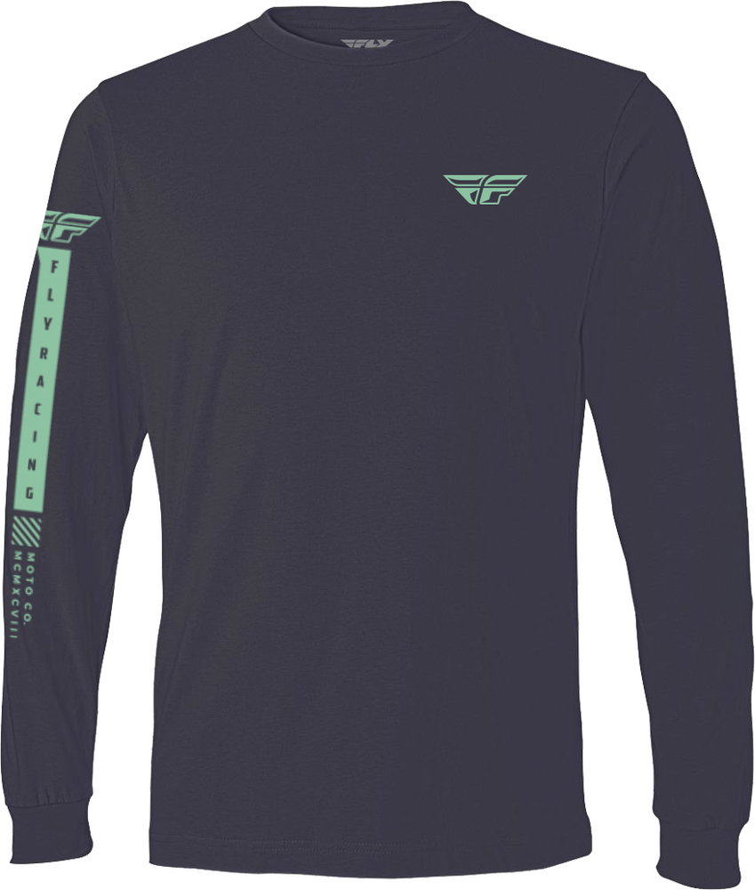 Main image of 2023 Fly Racing Tribe Long Sleeve Tee (Charcoal/Green)