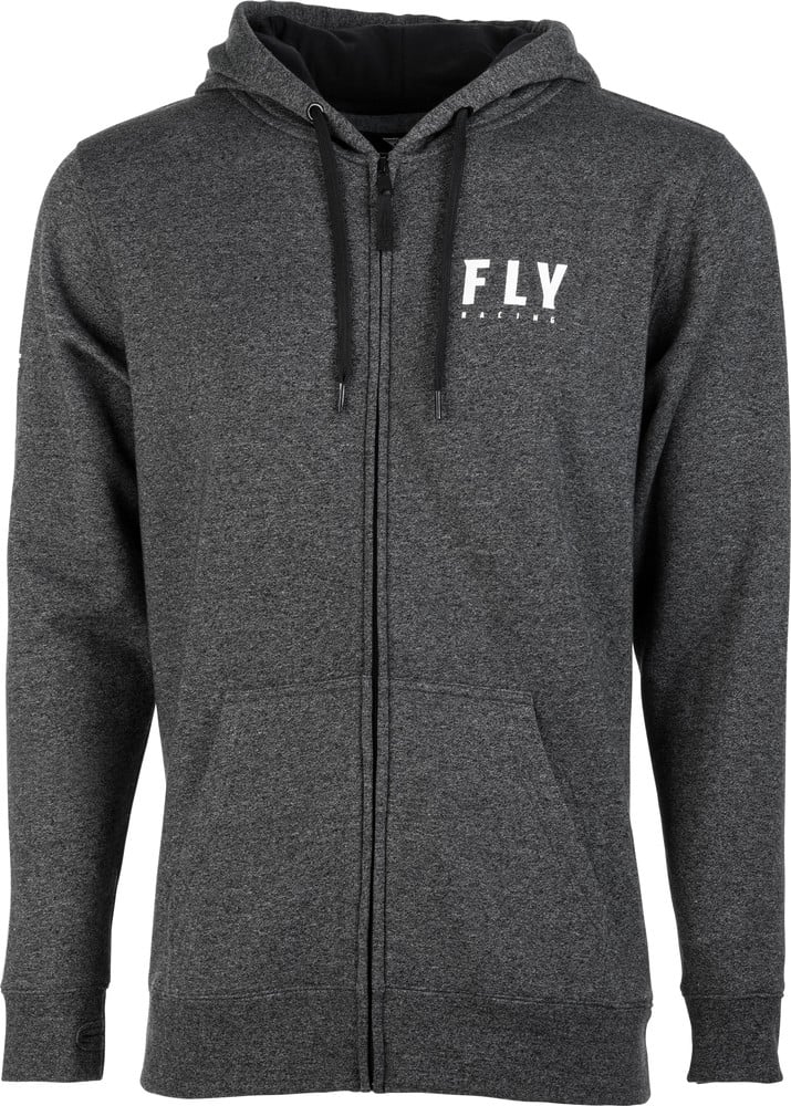 Main image of Fly Racing Logo Zip Up Hoodie (Dark Charcoal)