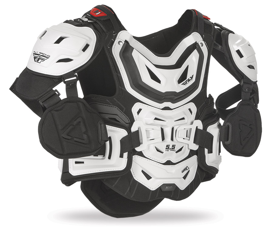 Main image of Fly 5.5 HD Pro Chest Protector (White) Adult