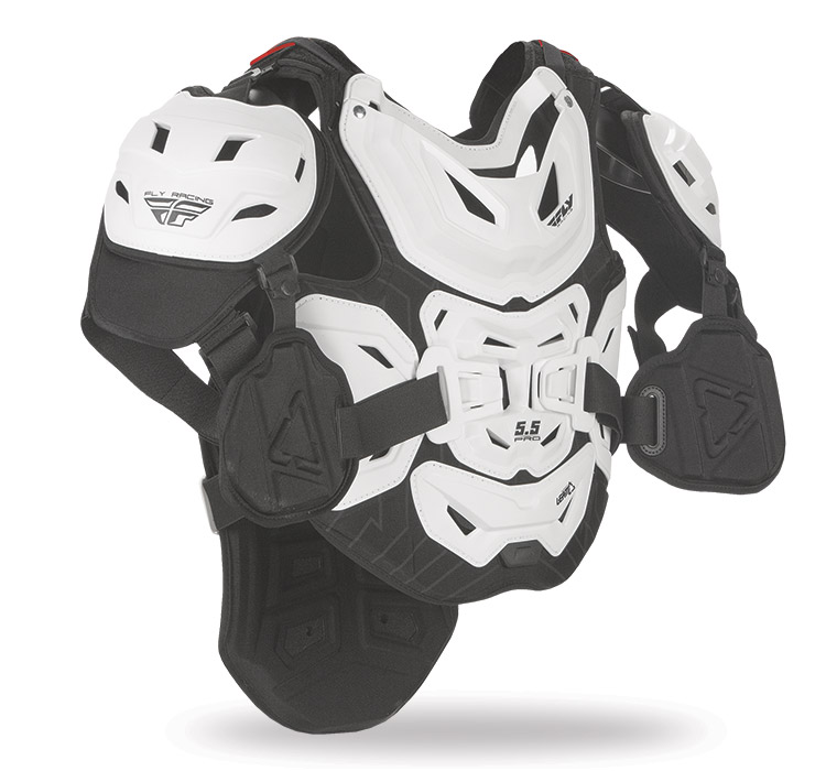 Main image of Fly 5.5 Pro Chest Protector (White) Adult