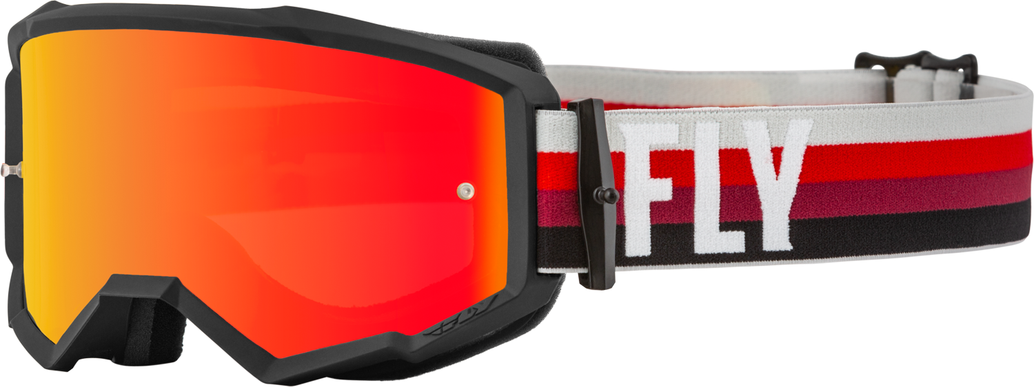 Main image of Fly Racing Zone Goggle with Red Mirror/Amber Lens (Black/Red)