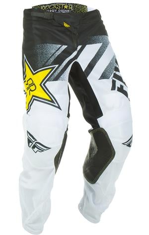 Main image of 2018.5 Fly Racing Kinetic Mesh Rockstar Pants (White/Black)