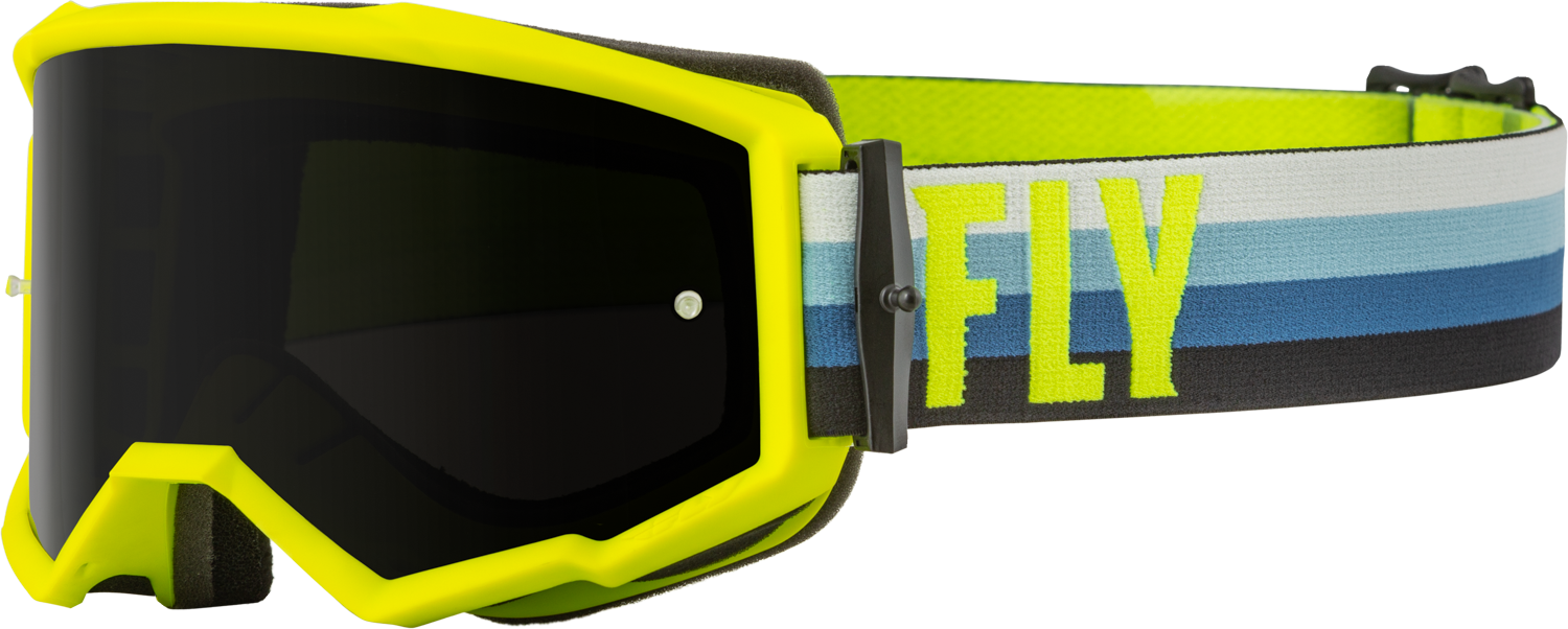 Main image of 2022 Fly Racing Zone Goggle with Dark Smoke Lens (Yellow/Teal)