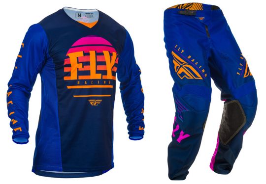 Midnight//Blue//Orange K220 Fly Racing 2020 Youth Kinetic Jersey Small