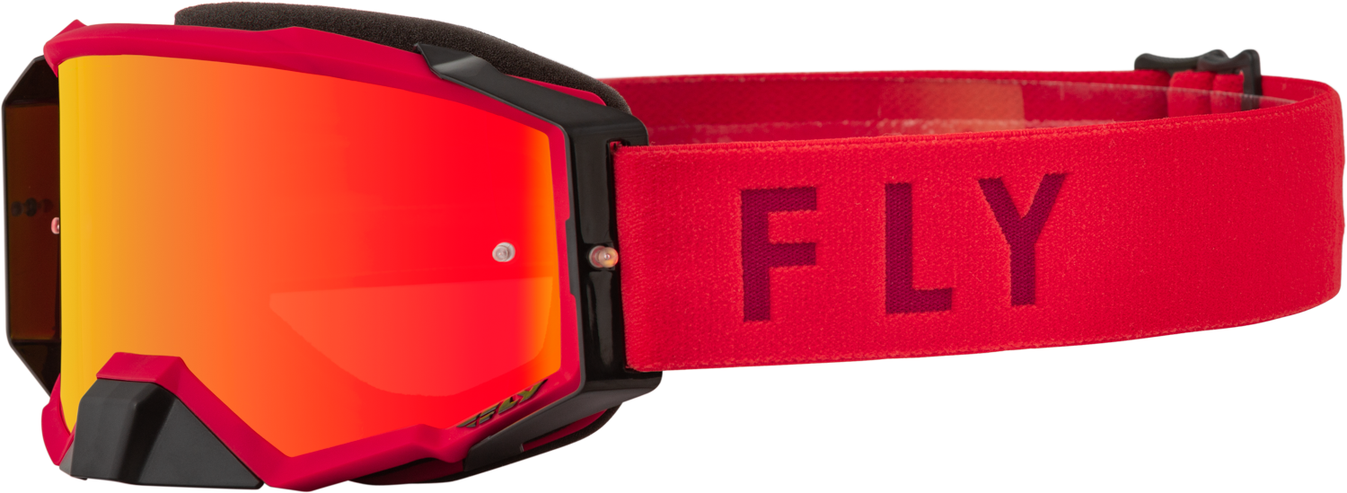 Main image of 2022 Fly Racing Zone Pro Goggle with Red Mirror/Amber Lens (Red)