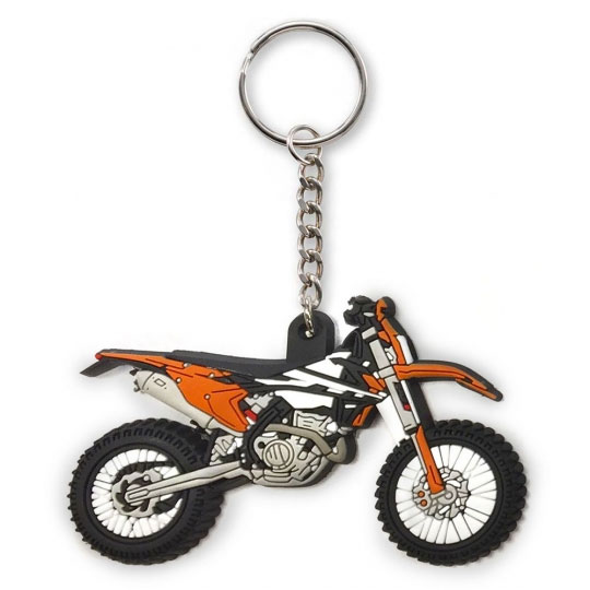 Motorcycle Rubber Keychain for KTM 1982-2016 XC 350 450 500 @ 
