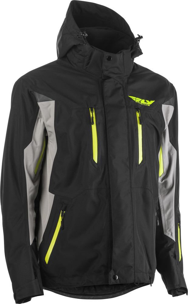 Main image of 2022 Fly Racing Incline Snow Jacket (Black/Gray)