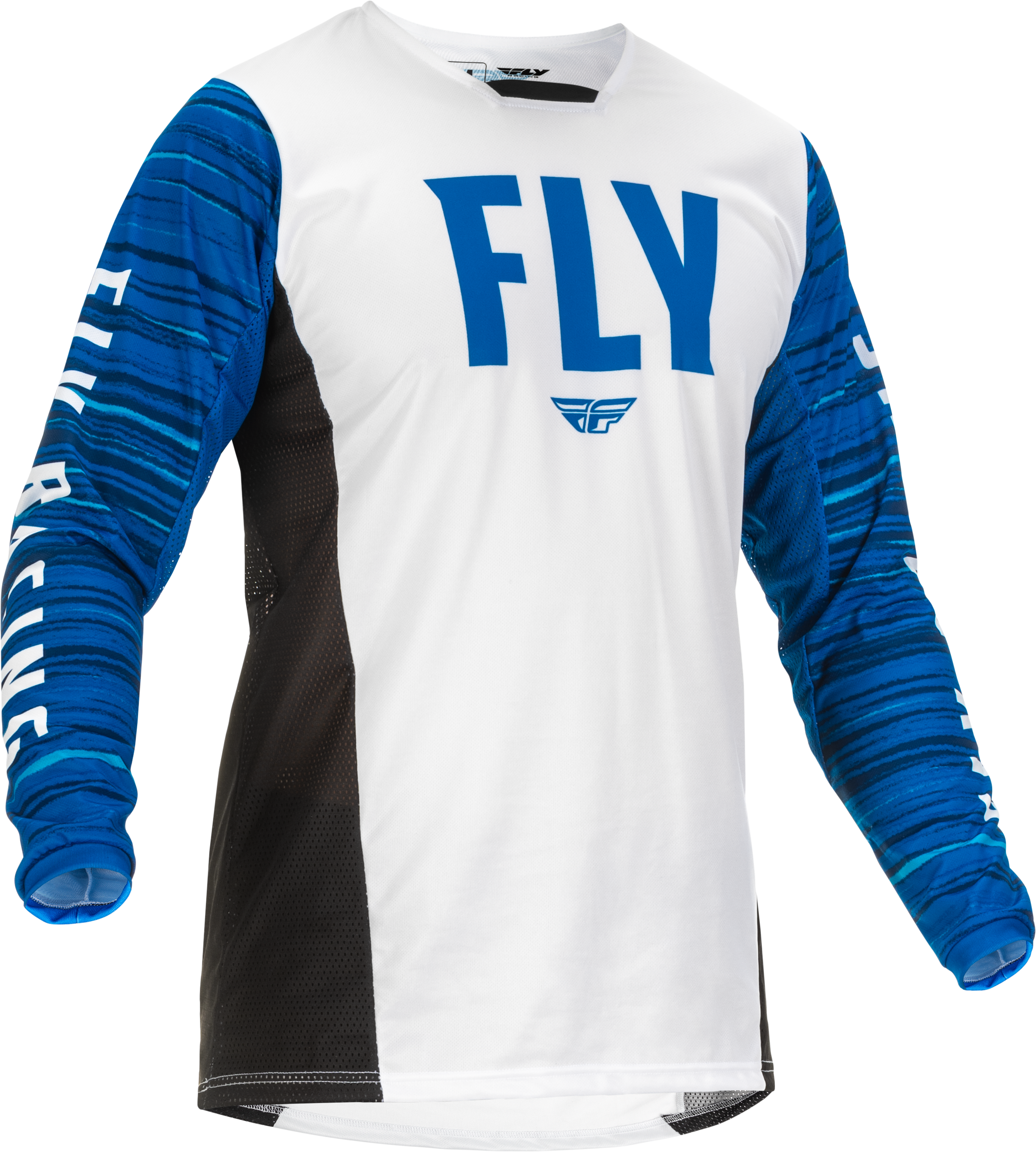 Main image of Fly Racing Kinetic Wave Jersey (White/Blue)