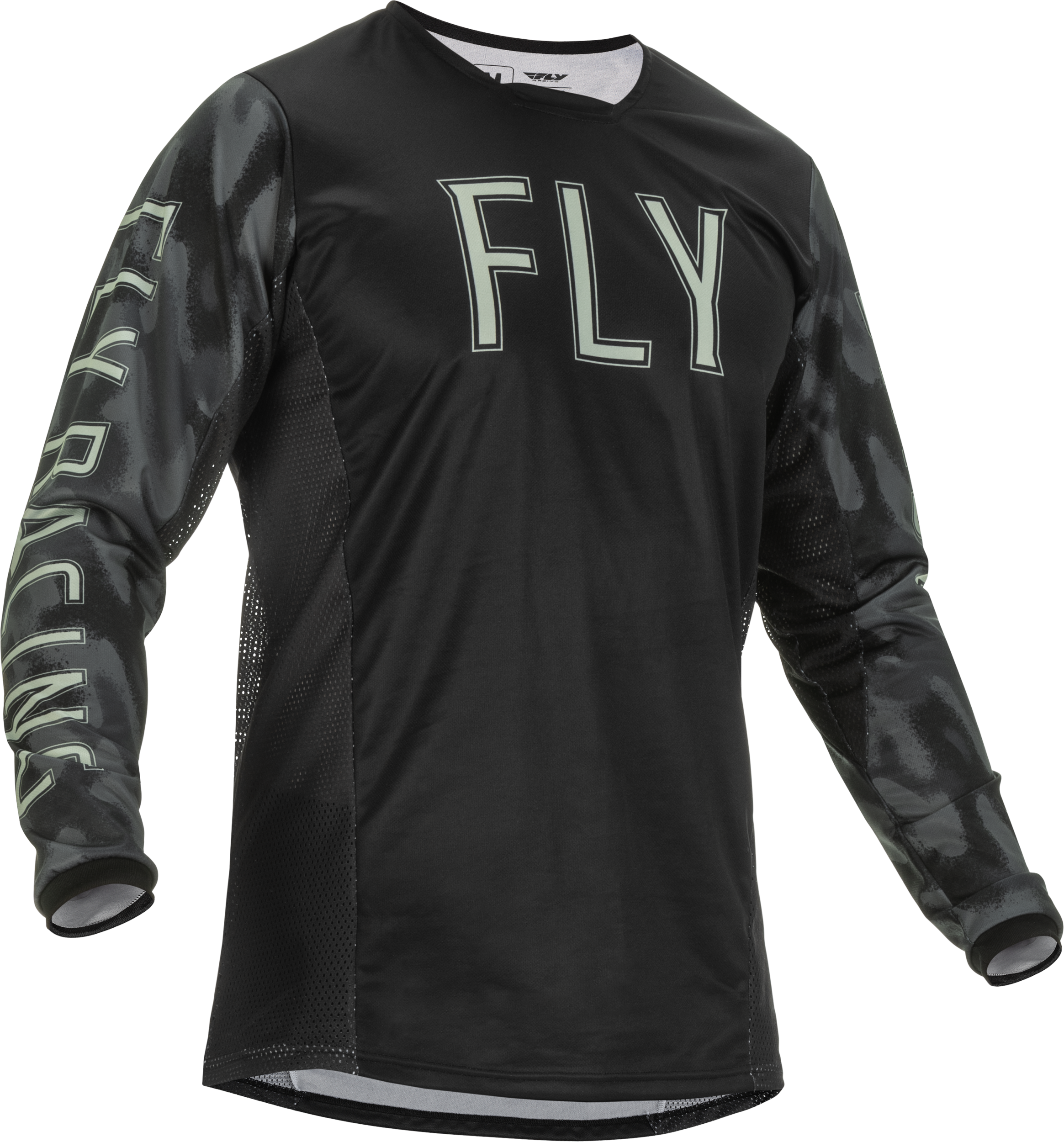 Main image of Fly Racing Kinetic S.E Tactic Jersey (Black/Grey Camo)