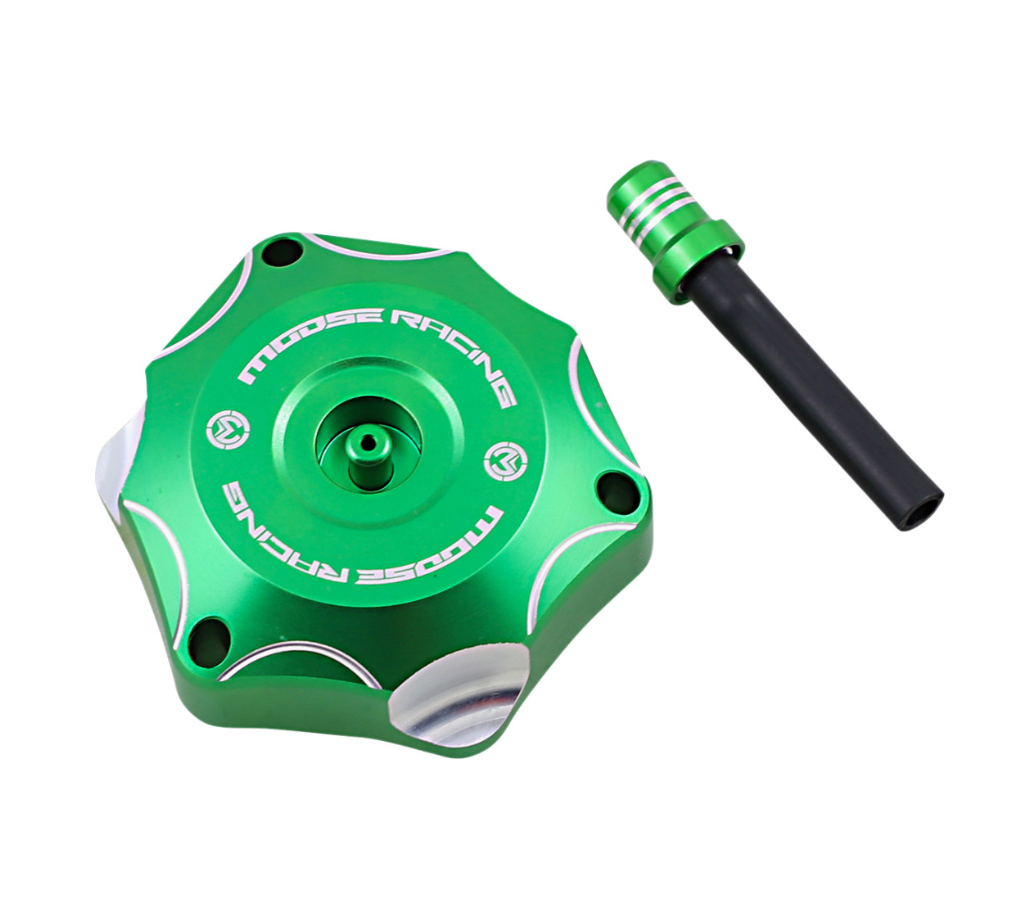 Main image of Moose Aluminum Gas Cap (Green) Kawasaki KX