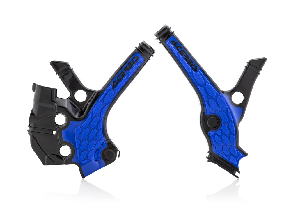 Main image of Acerbis X-Grip Frame Guards (Black/Blue) YZ65 18-22