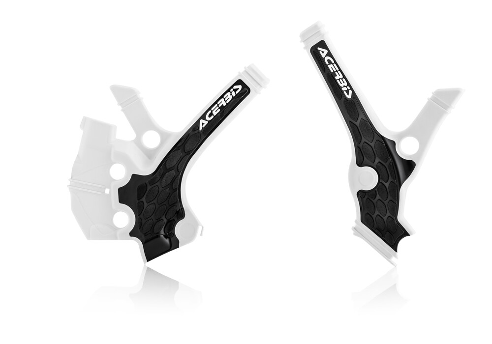 Main image of Acerbis X-Grip Frame Guards (Black/White) YZ65 18-22