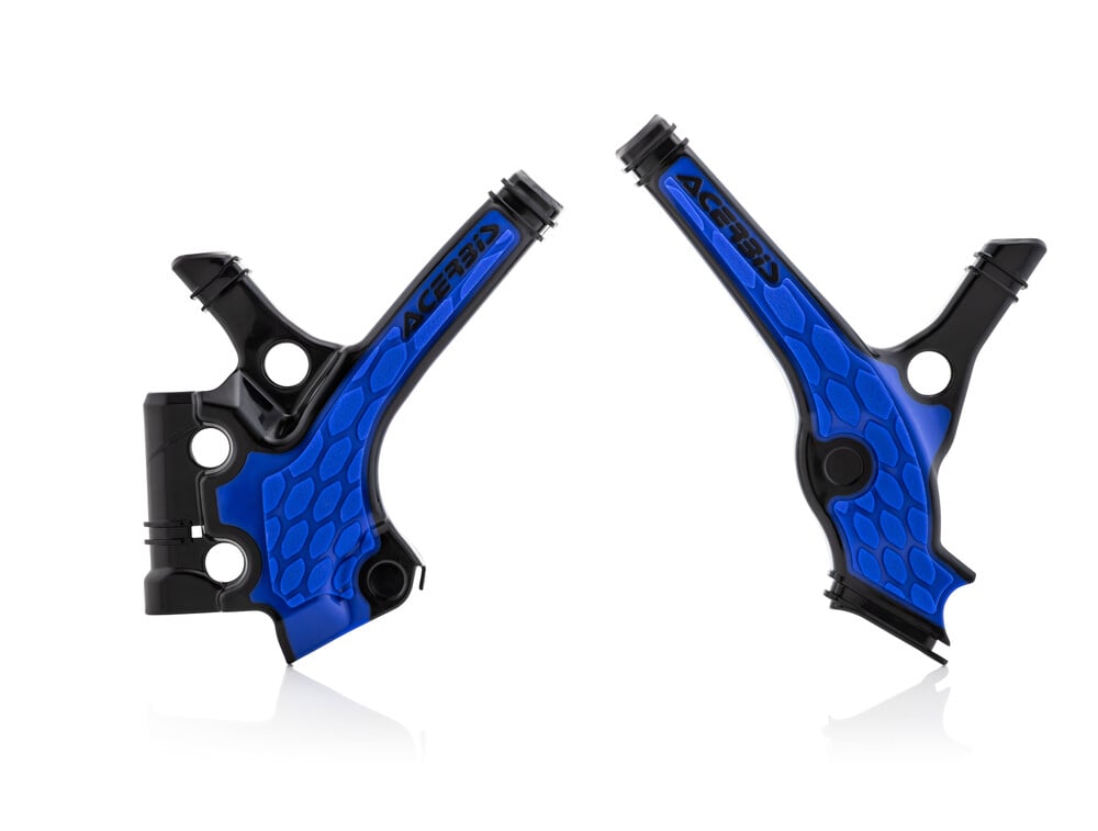 Main image of Acerbis X-Grip Frame Guards (Black/Blue) YZ85 18-21