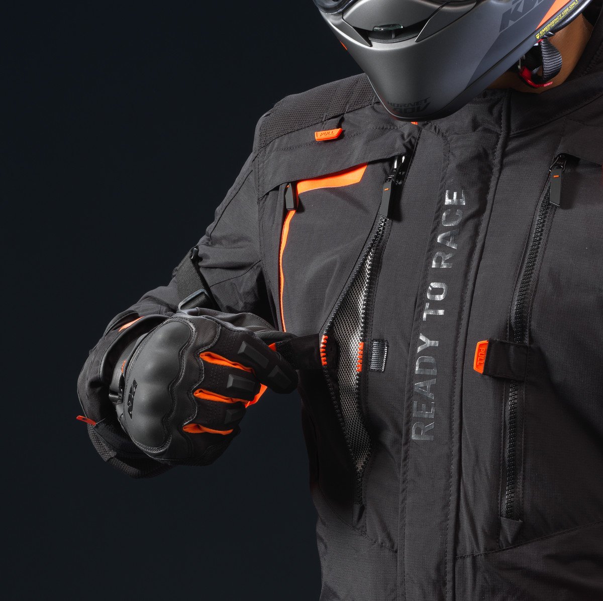 KTM Ultra WP Gloves (Black/Orange)