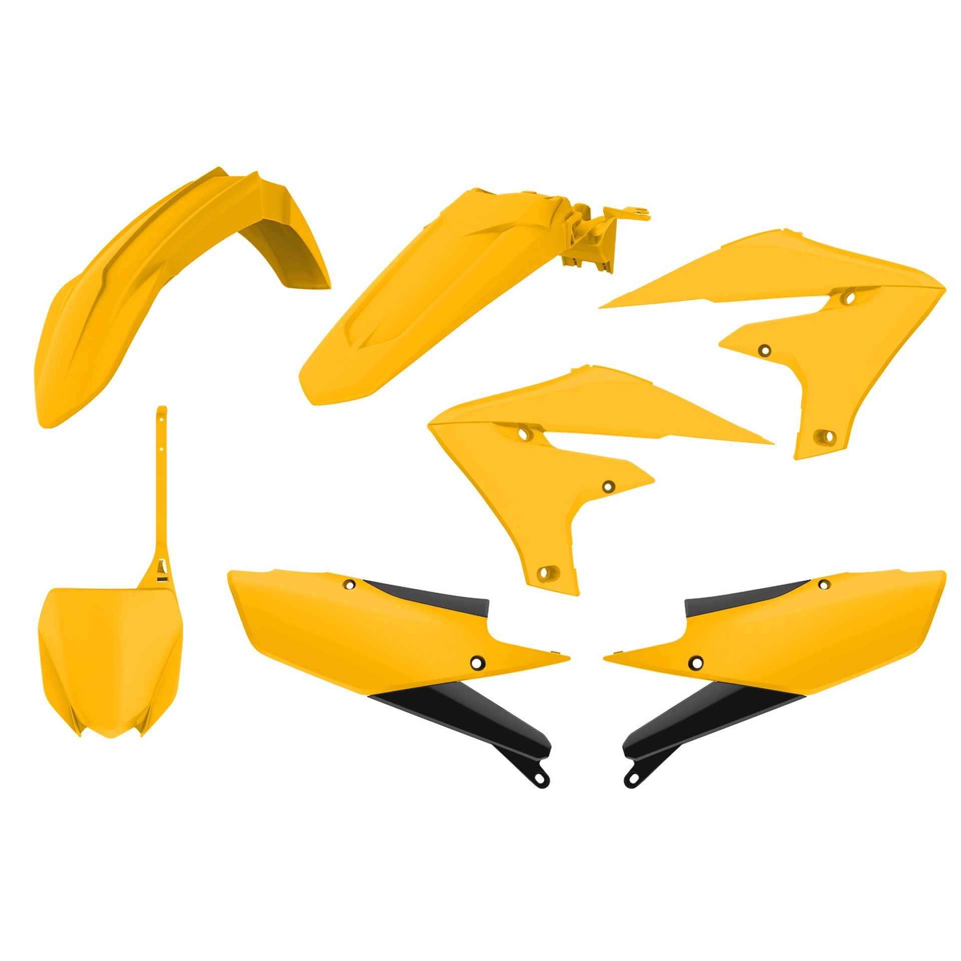 Polisport Mx Replica Plastic Kit (Vintage Yellow) YZ250/450F 18-22