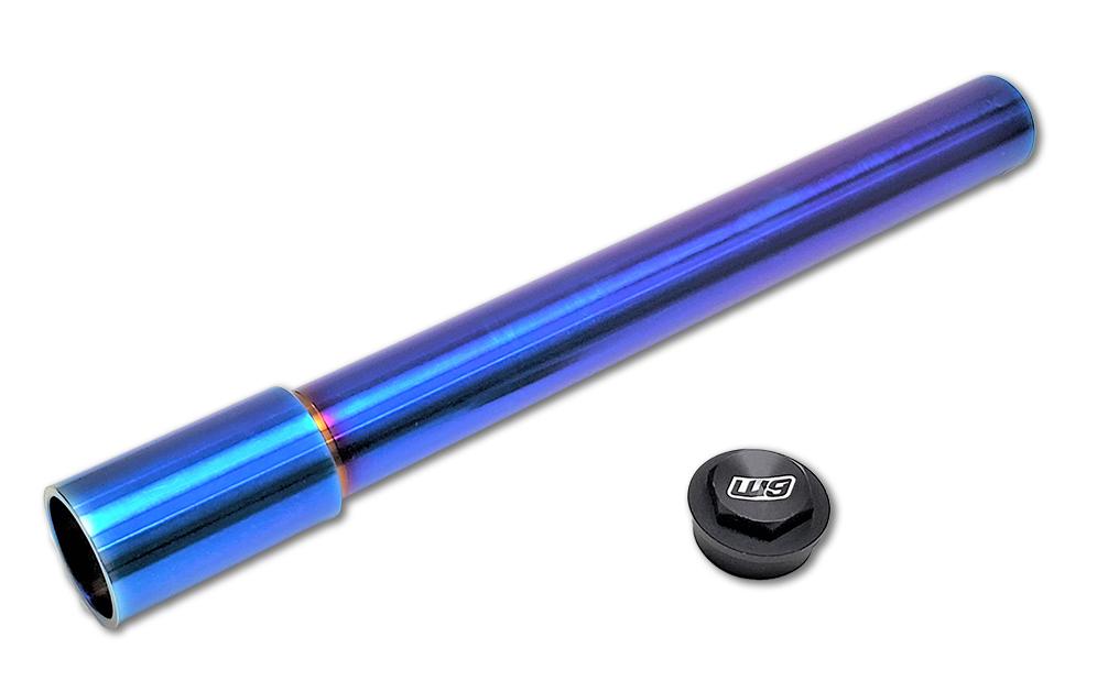 Main image of Warp 9 KTM/HQV/GG Titanium Front Axle 22mm (Blue)