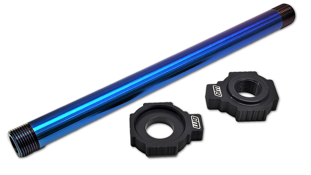 Main image of Warp 9 KTM Titanium Rear Axle 20mm (Blue)