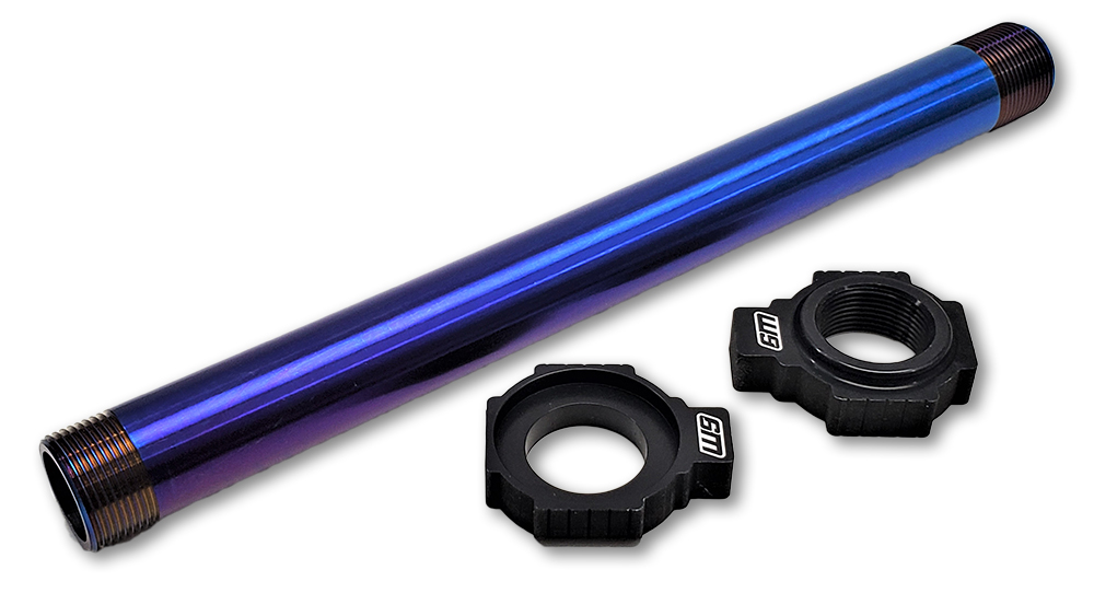 Main image of Warp 9 KTM/HQV/GG Titanium Rear Axle 25mm (Blue)