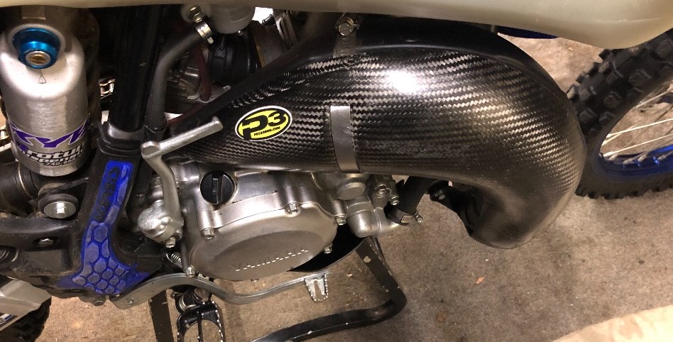 Main image of P3 Carbon Pipe Guard Yamaha YZ85 19-22