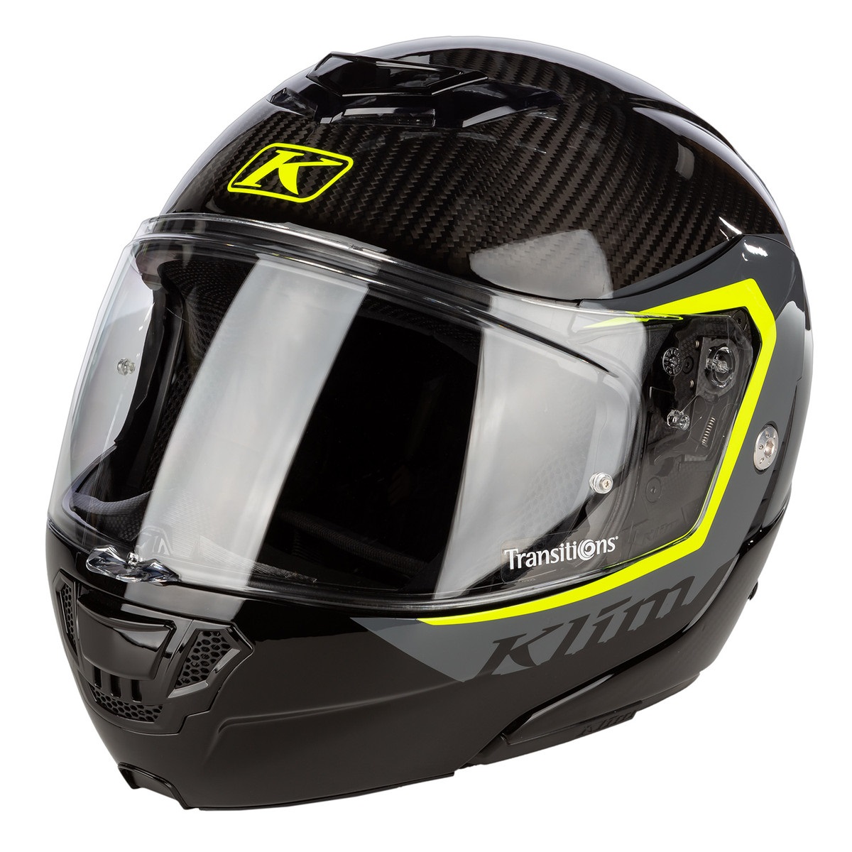 Main image of Klim TK1200 Karbon Modular Helmet ECE/DOT (Stark Asphalt HI-VIS)