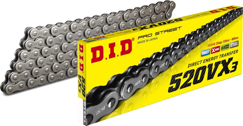 Main image of DID 520VX3 X-Ring Chain 118L (Natural)