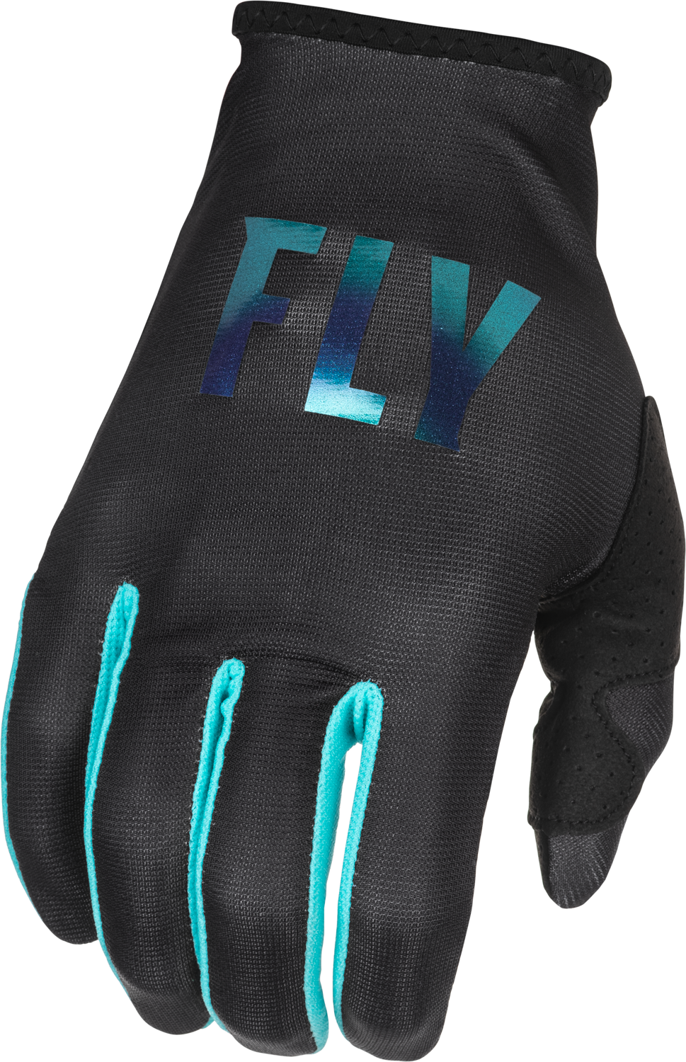 Main image of 2022 Girl's Fly Racing Lite Gloves (Black/Aqua)