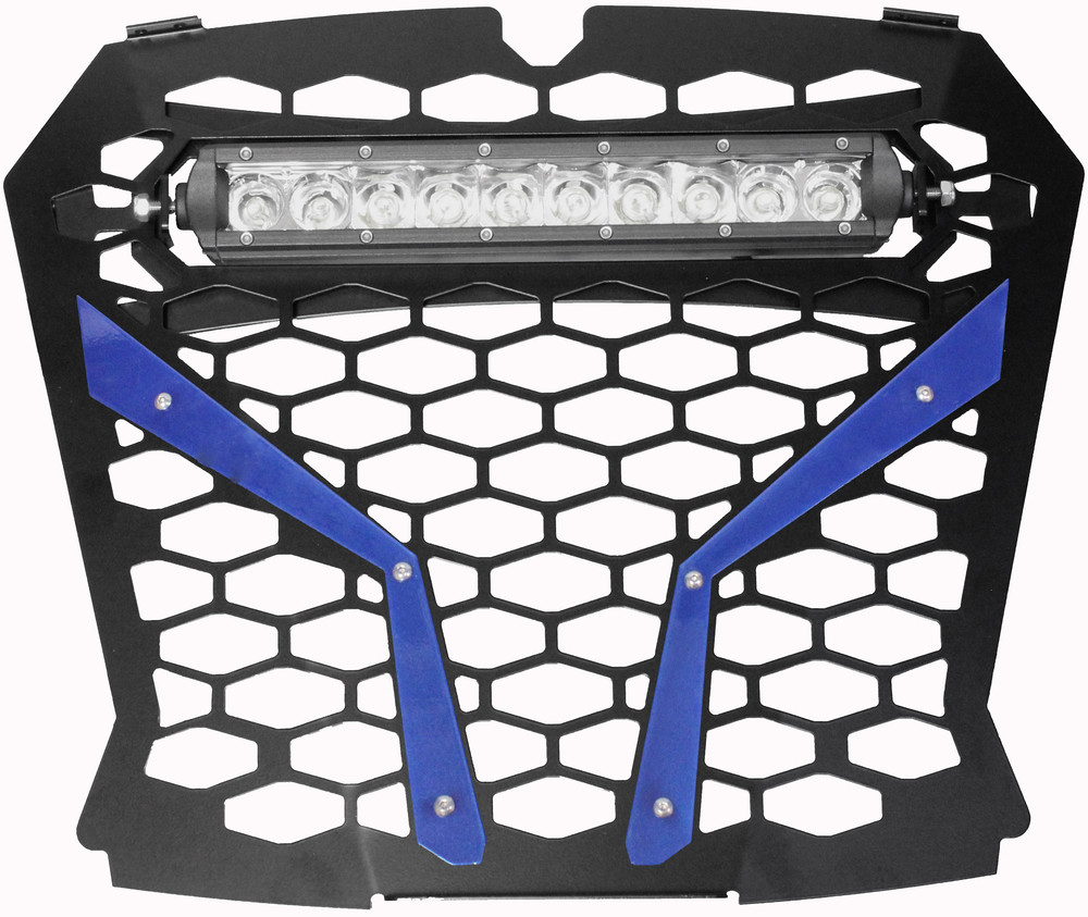 Main image of Modquad Front Grill w/10" Light (Blue) Polaris RZR S