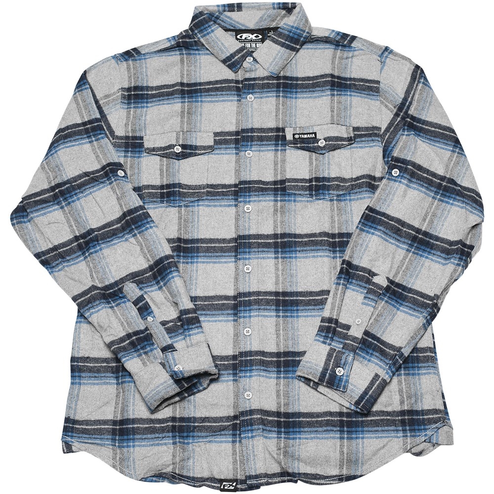 Main image of 2021 Yamaha Flannel 2.0 Shirt (Blue/Gray)