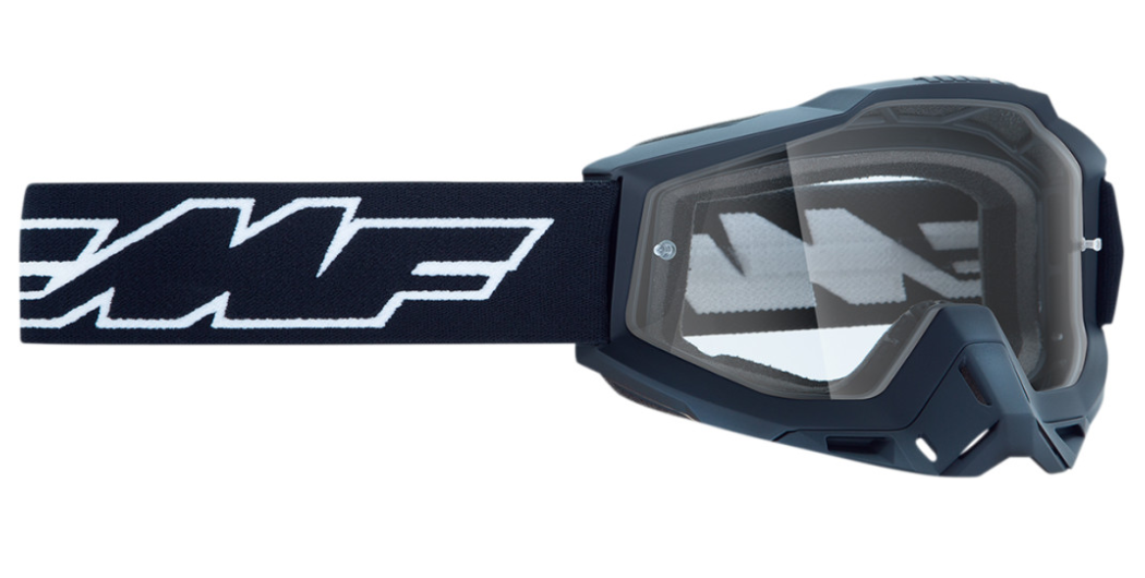 Main image of 2022 FMF Powerbomb OTG Rocket Goggles Black (Clear)