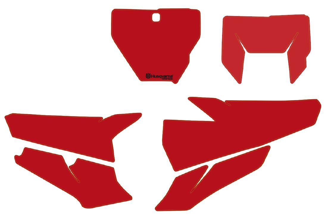 Main image of Husqvarna Number Backgrounds (Red) 19-22