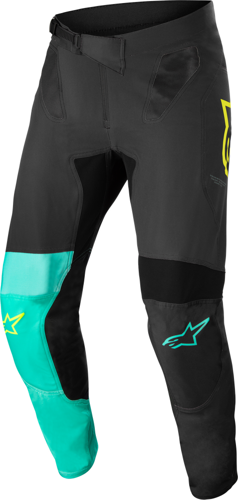 Alpinestars SuperTech Pants (Black/Green/Yellow): AOMC.mx