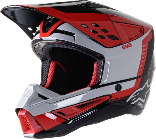 Black/Grey/Red Camo Alpinestars Supertech S-M5 Rover MX Helmet 