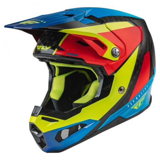 jeg er glad terrorist Blæse AOMC.mx: 2022 Fly Racing Formula Carbon Prime Helmet (Blue/Red)