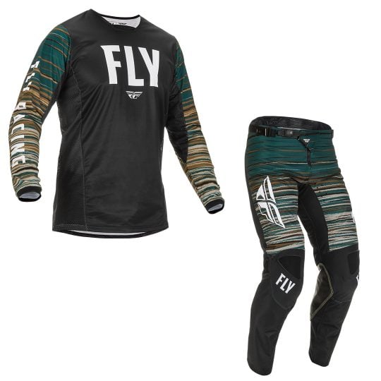 Fly Racing Kinetic Shield Youth MX Offroad Jersey Black
