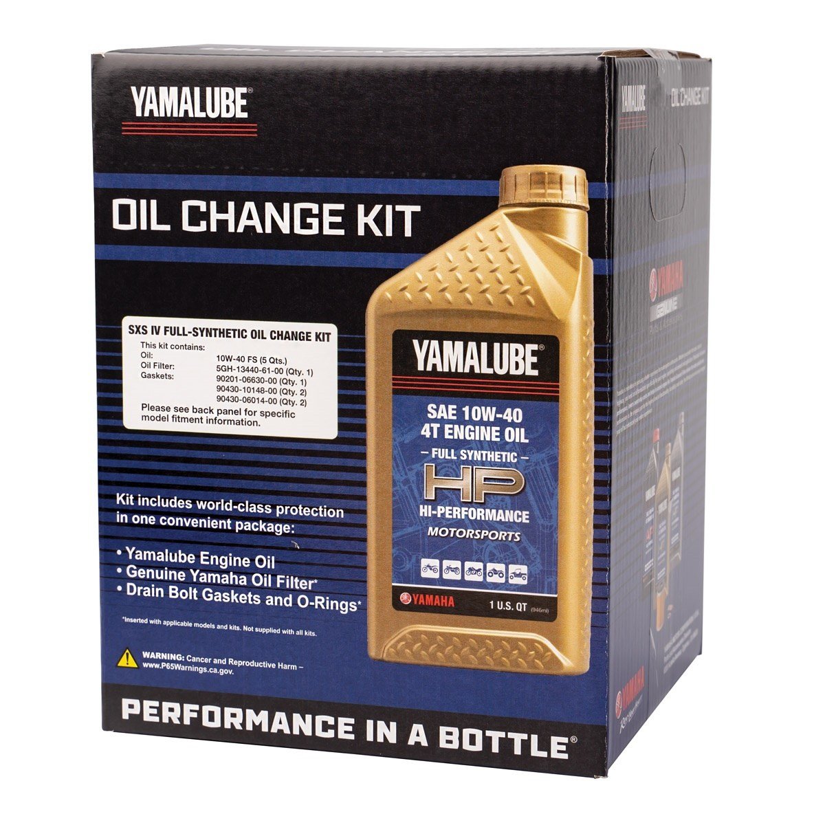 Yamalube 10W-40 Full-Synthetic Oil Change Kit Wolverine RMAX