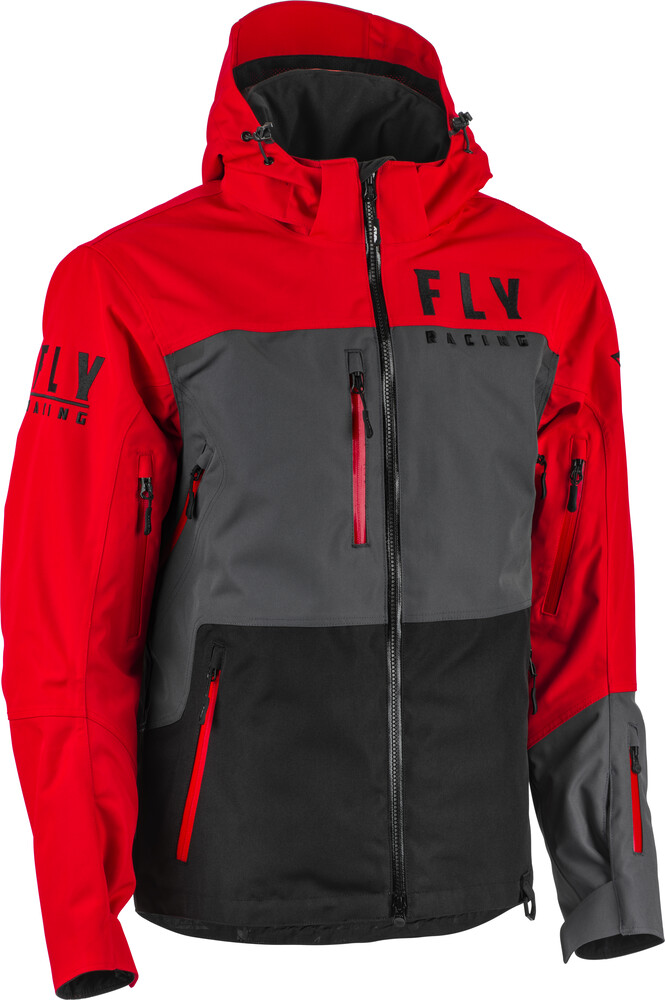 Main image of 2022 Fly Racing Carbon Jacket (Red/Black/Gray)