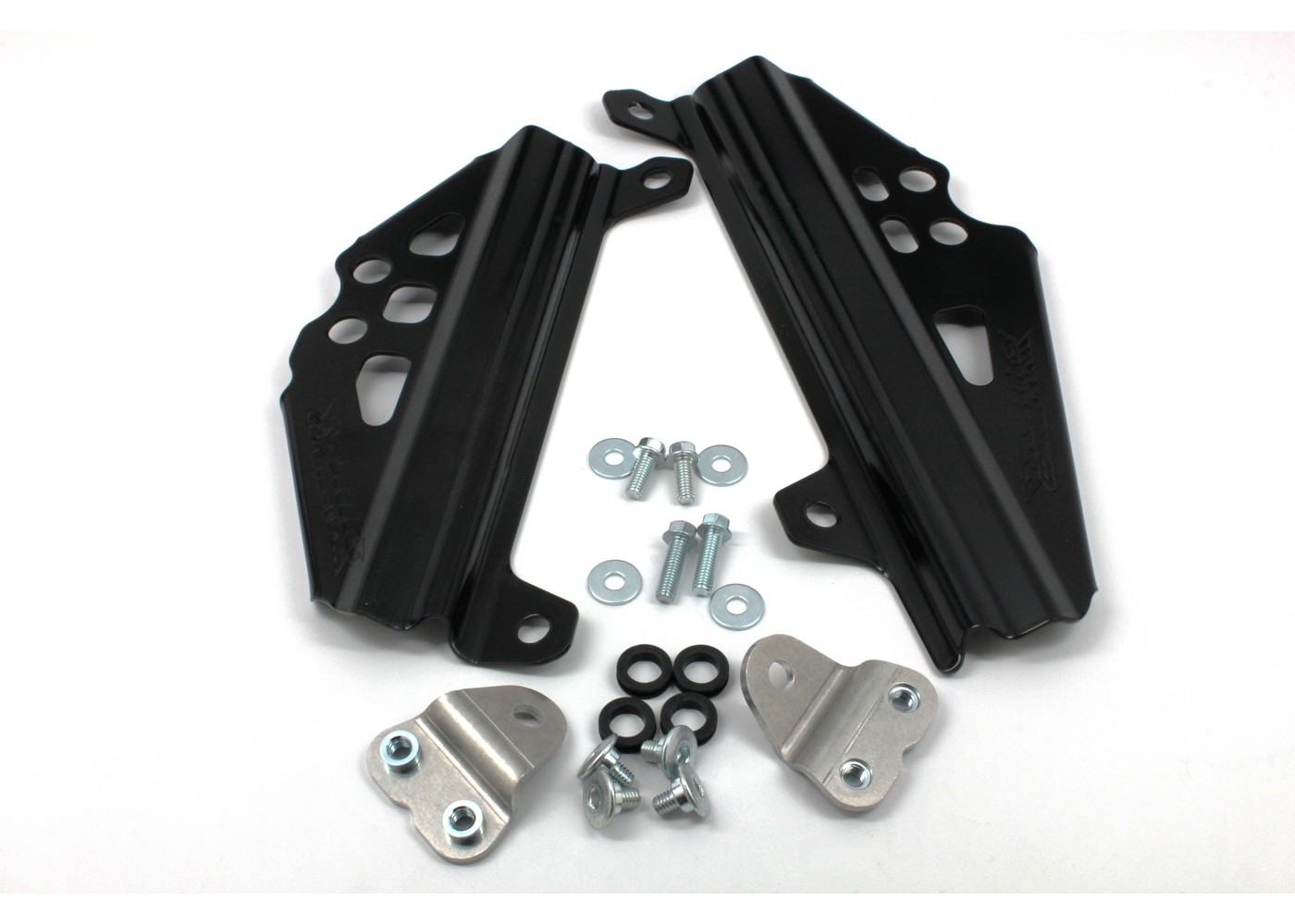 Main image of Works Connection Radiator Braces (Black) RMZ250 19-22