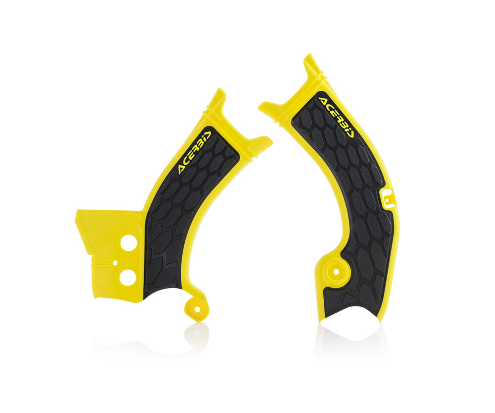 Main image of Acerbis X-Grip Frame Guards (Yellow/Black) RMZ450 18-22