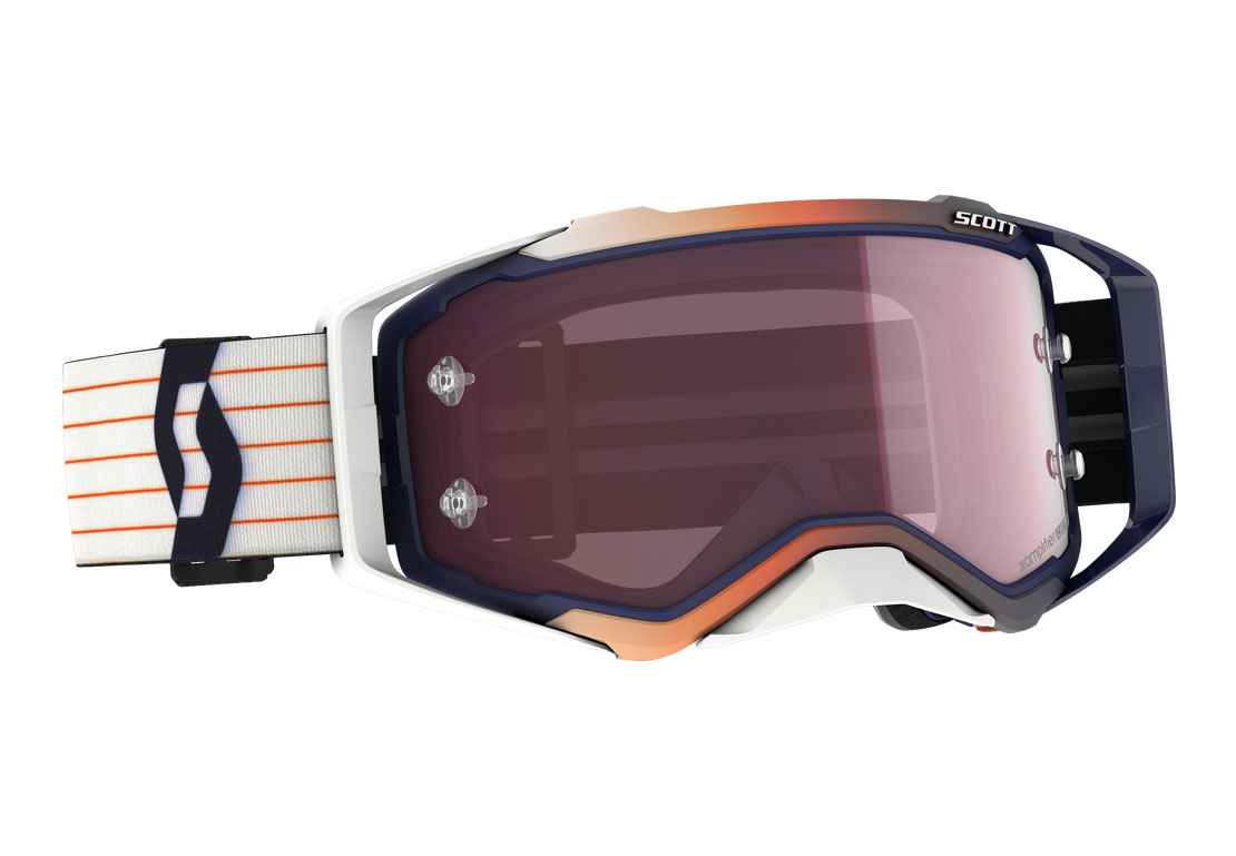 Main image of Scott Prospect Goggles (Blue/White) Rose Lens