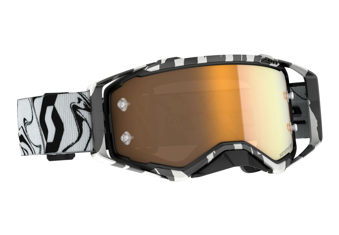 Main image of Scott Prospect Goggles (Black/White) Gold Chrome Lens