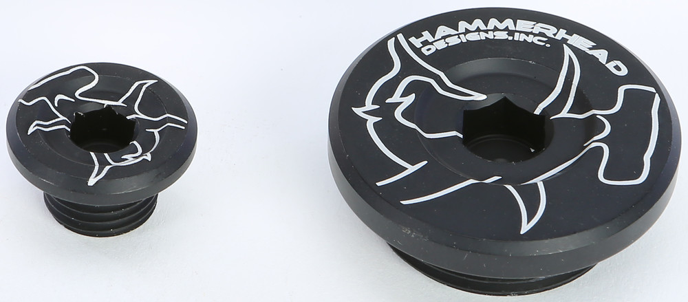 Main image of Hammerhead Engine Plugs (Black) RMZ250/450