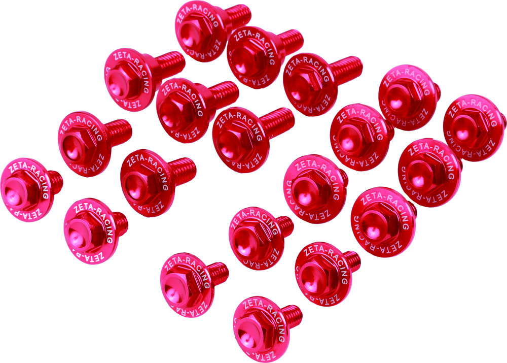 Main image of Zeta Aluminum Bolt Kit (Red) Suzuki RMZ250/DRZ400