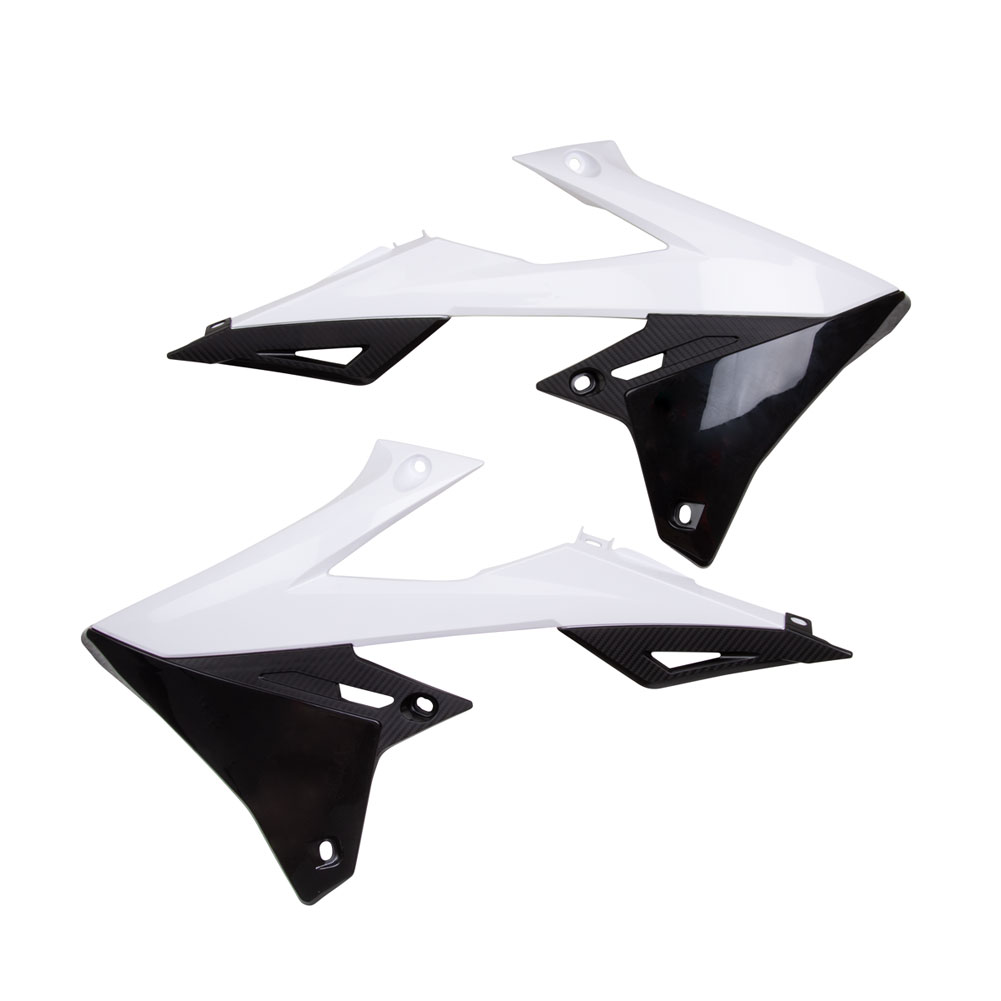 Main image of Polisport Radiator Shrouds (White/Black) RMZ 19-22